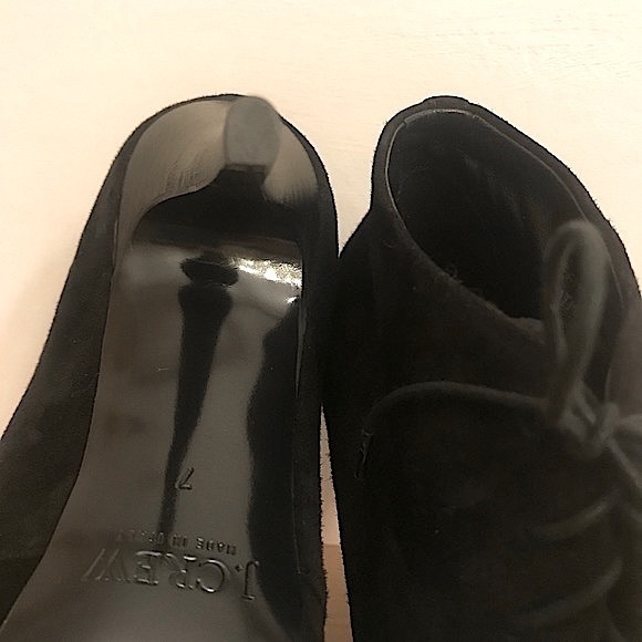 *SOLD* J. Crew Suede Peep Toe Ankle Booties Size: 7 - Picture 5 of 6